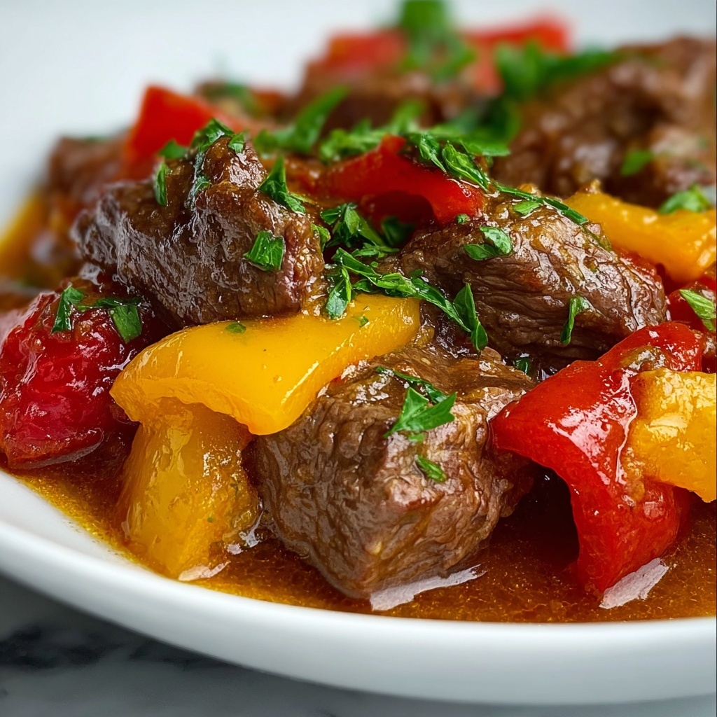 Best Ever Pepper Steak Recipe - Recipe Image