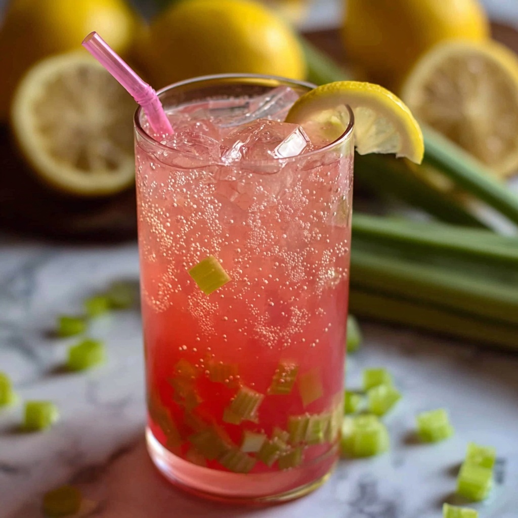 Refreshing Rhubarb Lemonade Recipe - Recipe Image