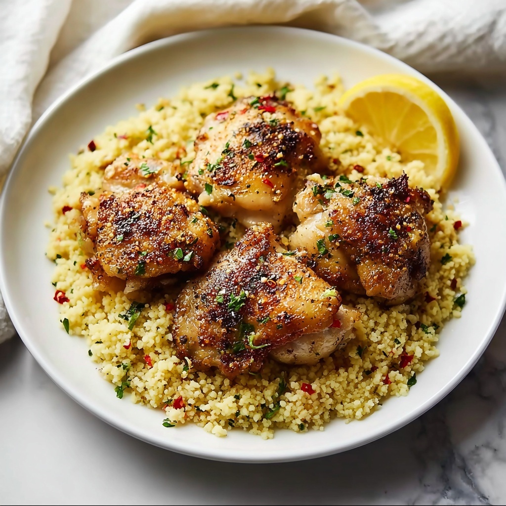 Lemon Garlic Butter Crock Pot Chicken Thighs Recipe - Recipe Image