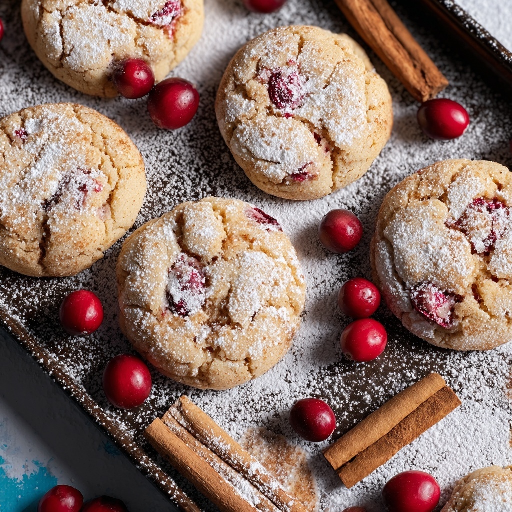 Cranberry Cream Cheese Snickerdoodles Recipe - Recipe Image