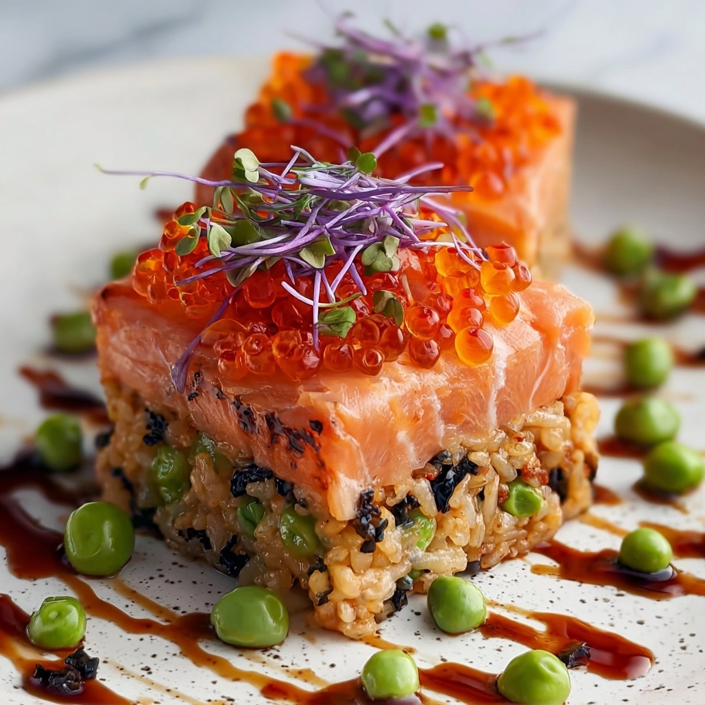 Crispy Rice with Spicy Salmon and Avocado Recipe - Recipe Image