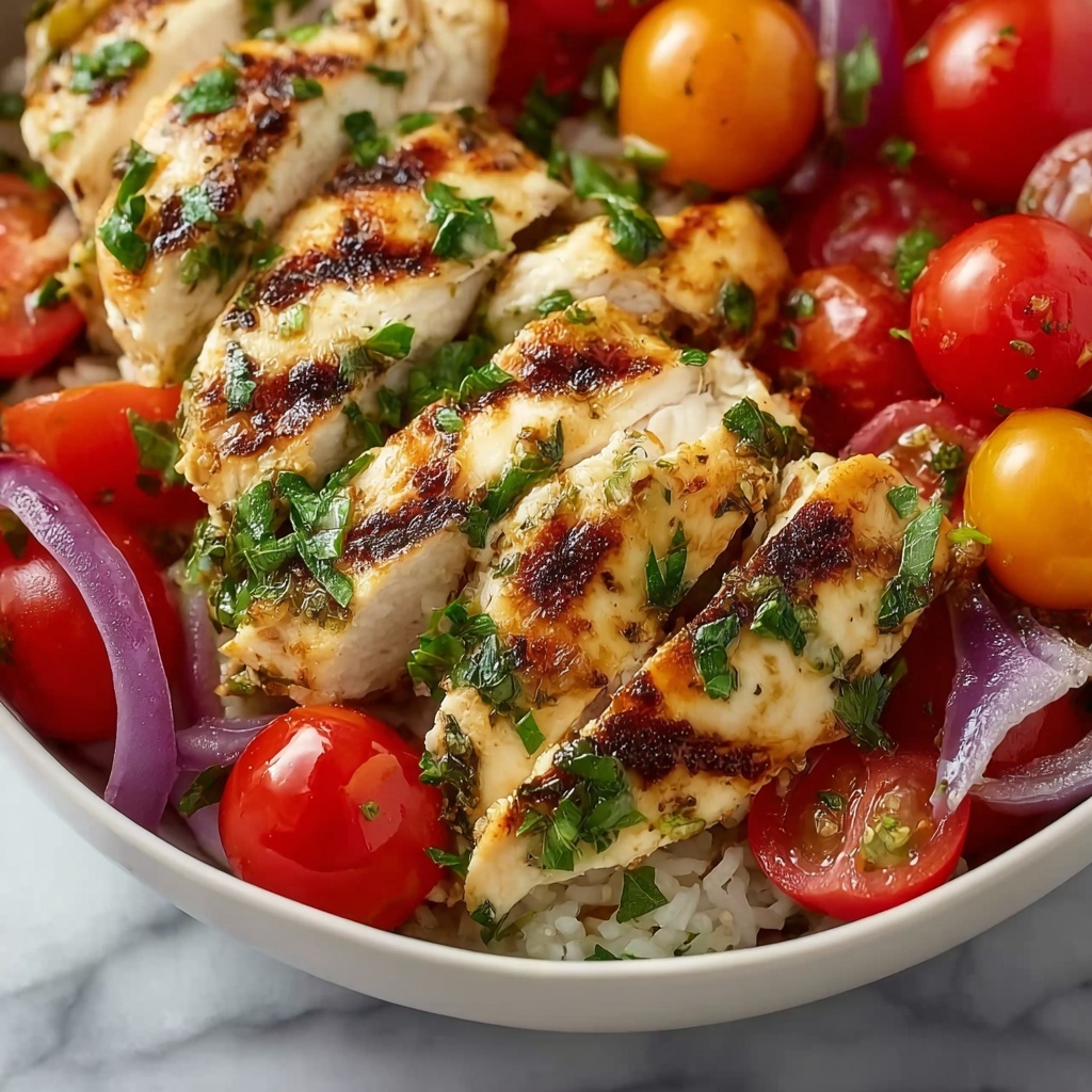Chicken Rice Feta Tomatoes Recipe - Recipe Image