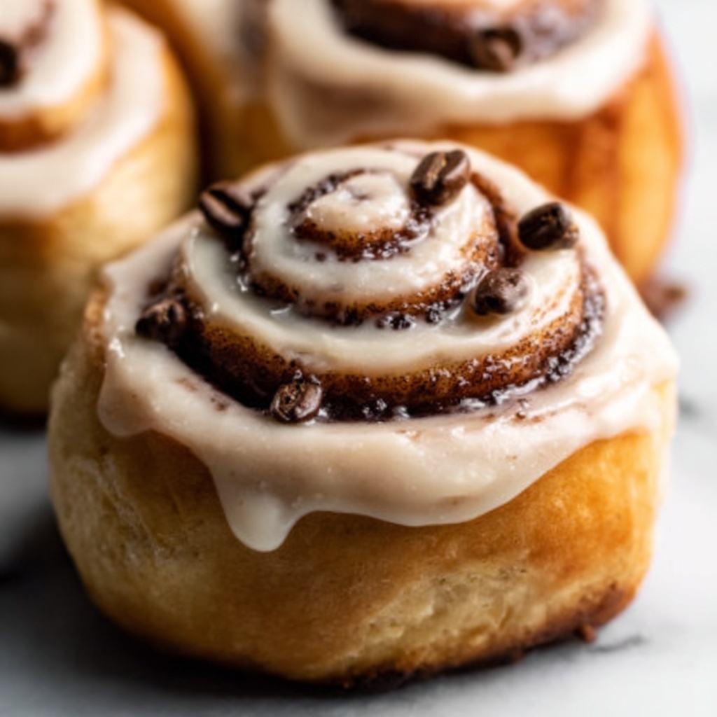Coffee Cinnamon Rolls with Light Brown Coffee Frosting Recipe - Recipe Image