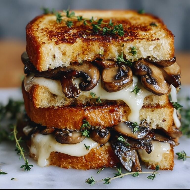 Gourmet Grilled Cheese with Gouda, Roasted Mushrooms, and Onions Recipe