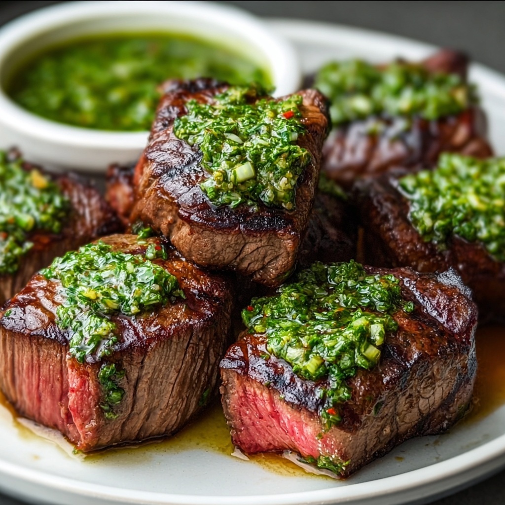 Grilled Steak with Chimichurri Sauce Recipe - Recipe Image