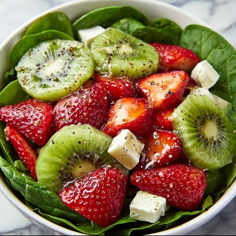 Strawberry Kiwi and Spinach Salad Recipe