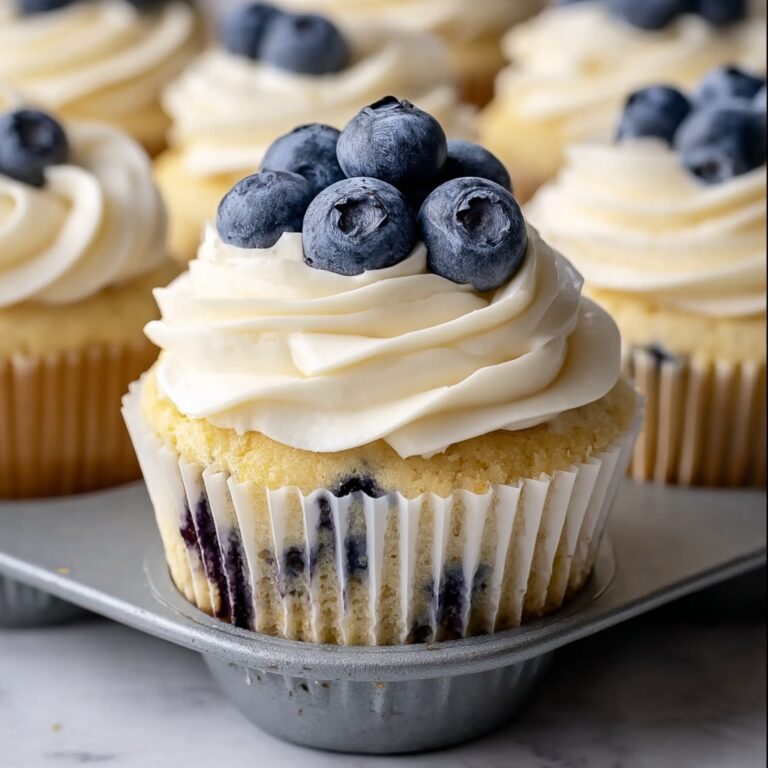 White Chocolate Blueberry Cupcakes Recipe