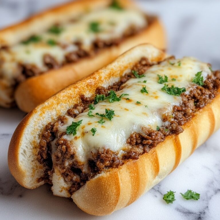 Cheesy Garlic Bread Sloppy Joes Recipe