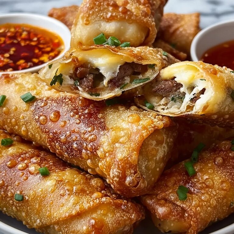 Philly Cheesesteak Egg Rolls Recipe