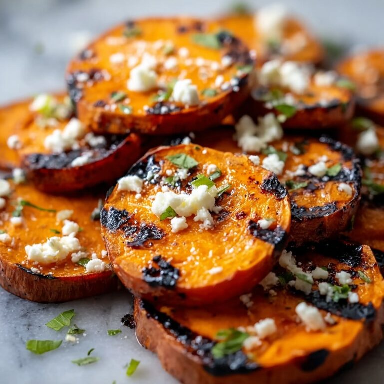 Roasted Sweet Potato Rounds with Honey and Feta Recipe