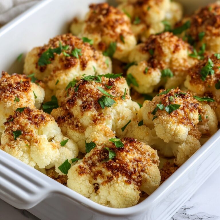 Baked Cauliflower with Parmesan and Spices Recipe