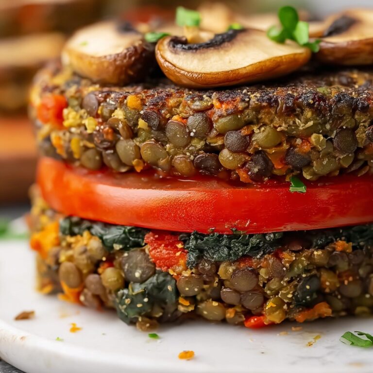 Mushroom Lentil Burgers Recipe