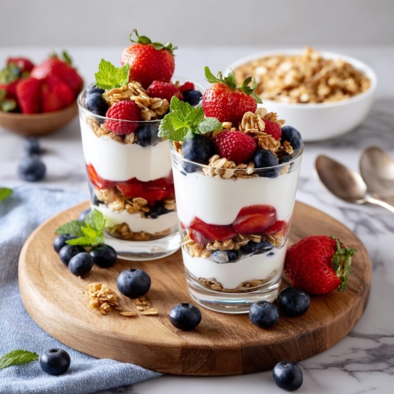 Berry Parfait with Yogurt and Granola Recipe