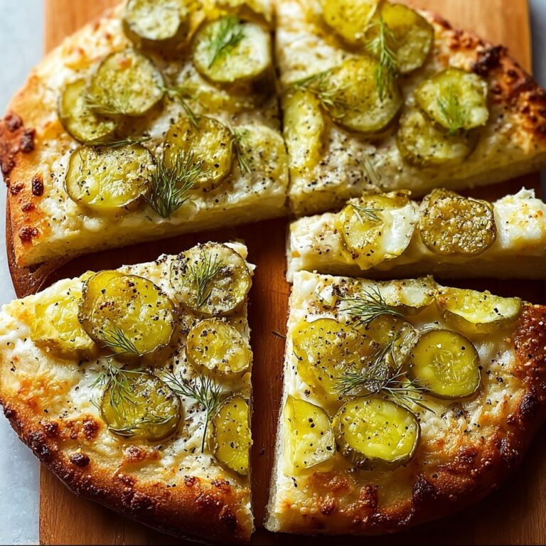 Dill Pickle Focaccia Bread Recipe