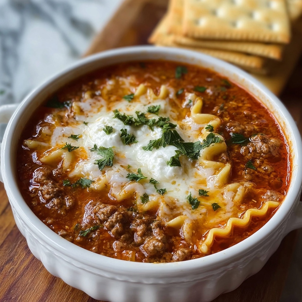 Crock Pot Lasagna Soup Recipe - Recipe Image