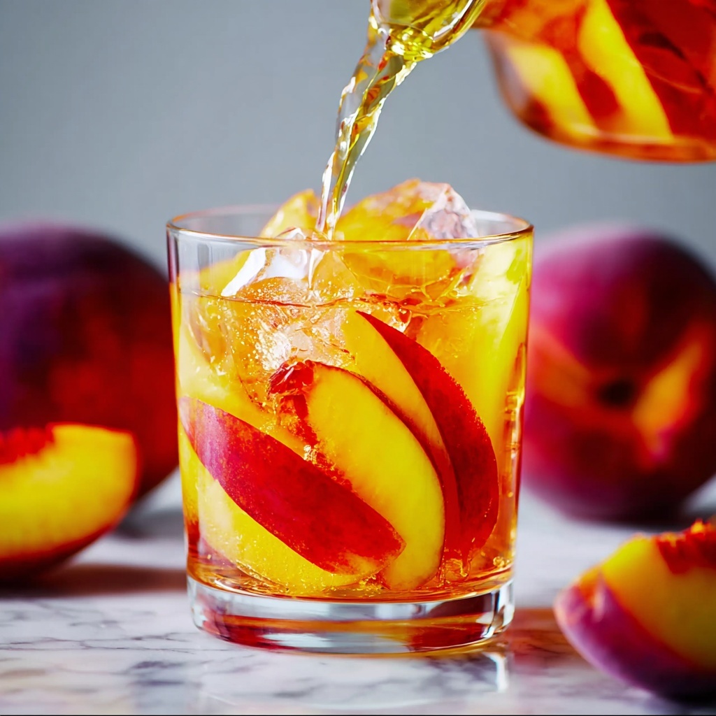 Irresistible Peach Sangria Recipe - Recipe Image
