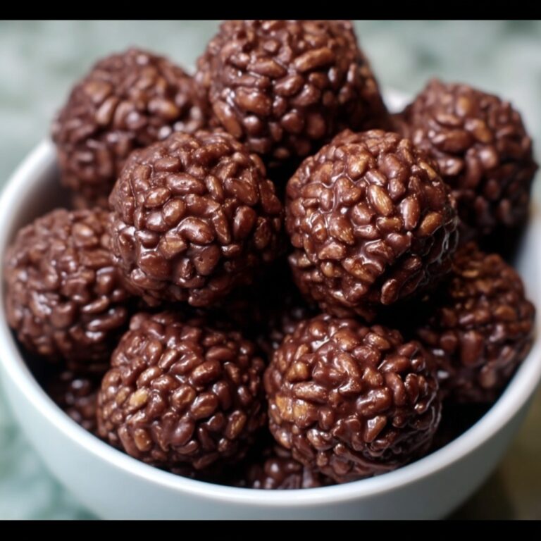 Chocolate Rice Krispie Balls Recipe