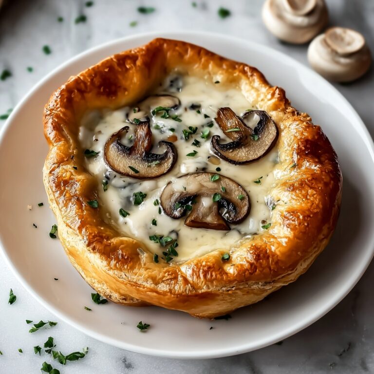 Oyster Tarts with Creamy Mushroom Sauce Recipe
