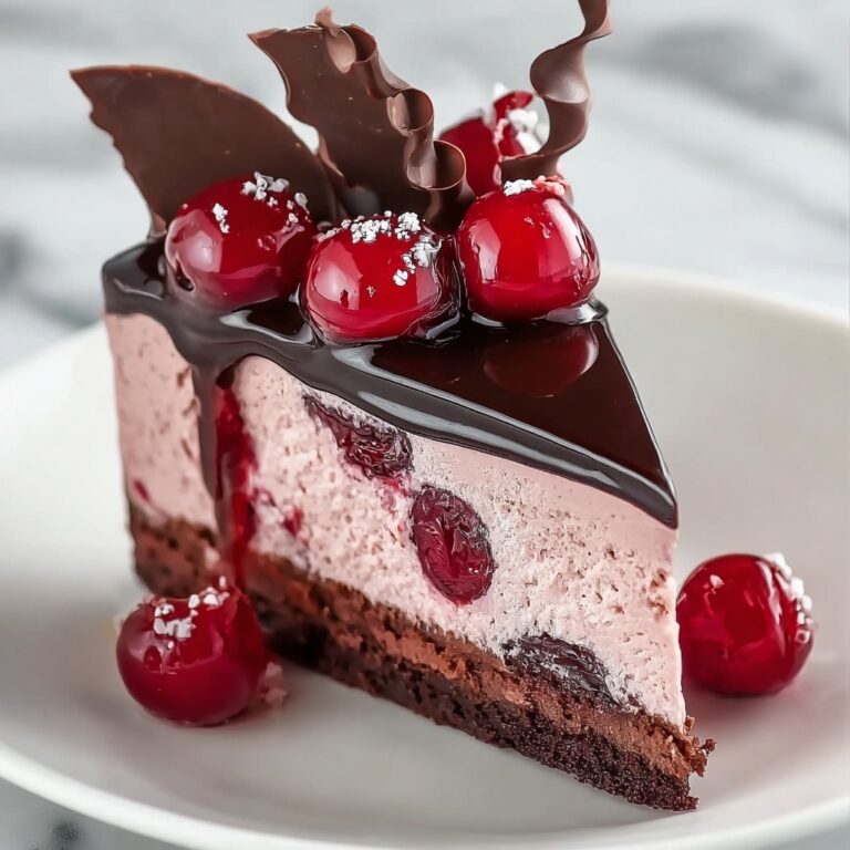 Chocolate Cherry No-Bake Cheesecake Recipe