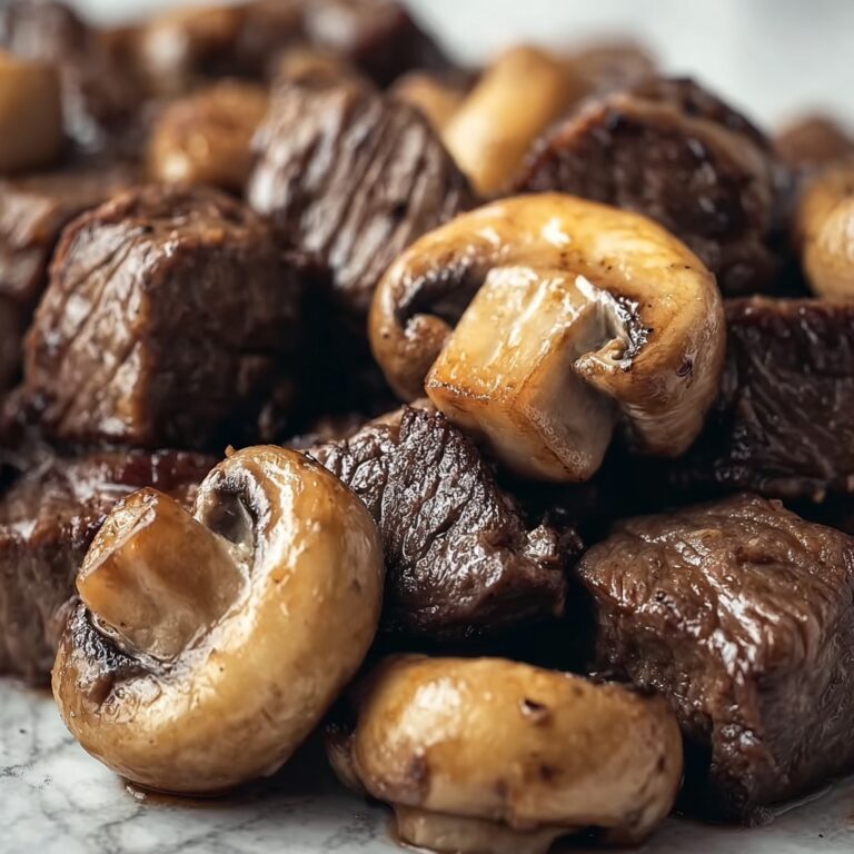Creamy Crockpot Beef Tips & Mushrooms Recipe