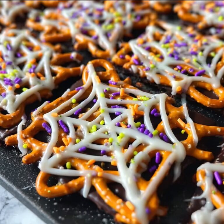 Spider Web Pretzels for a Spooky Treat Recipe