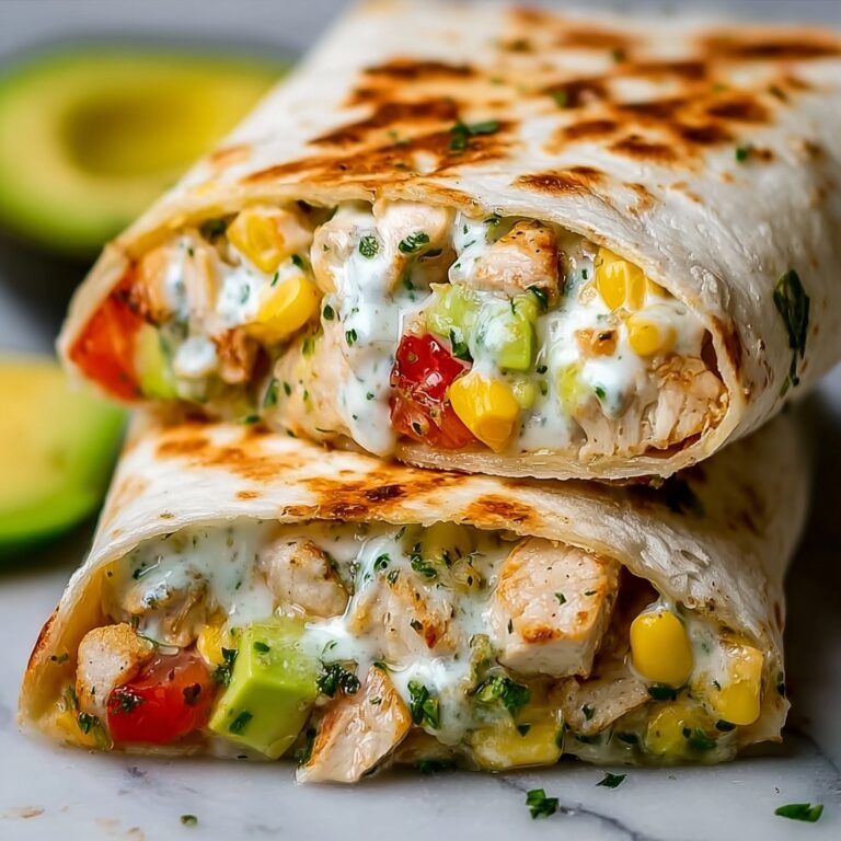 Chicken Ranch Avocado Burrito Recipe
