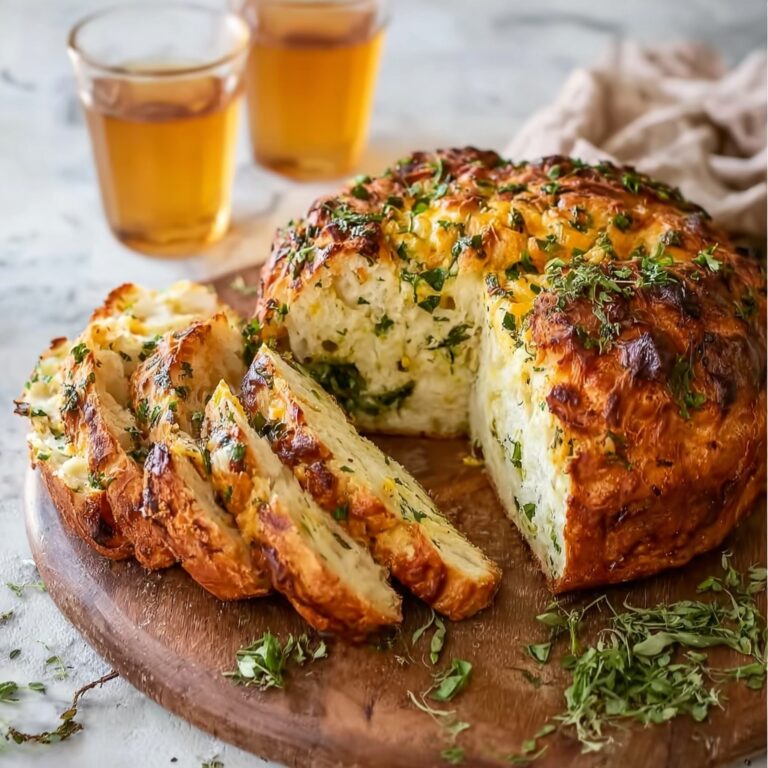 Garlic Herb Cheddar Cheese Bread Recipe