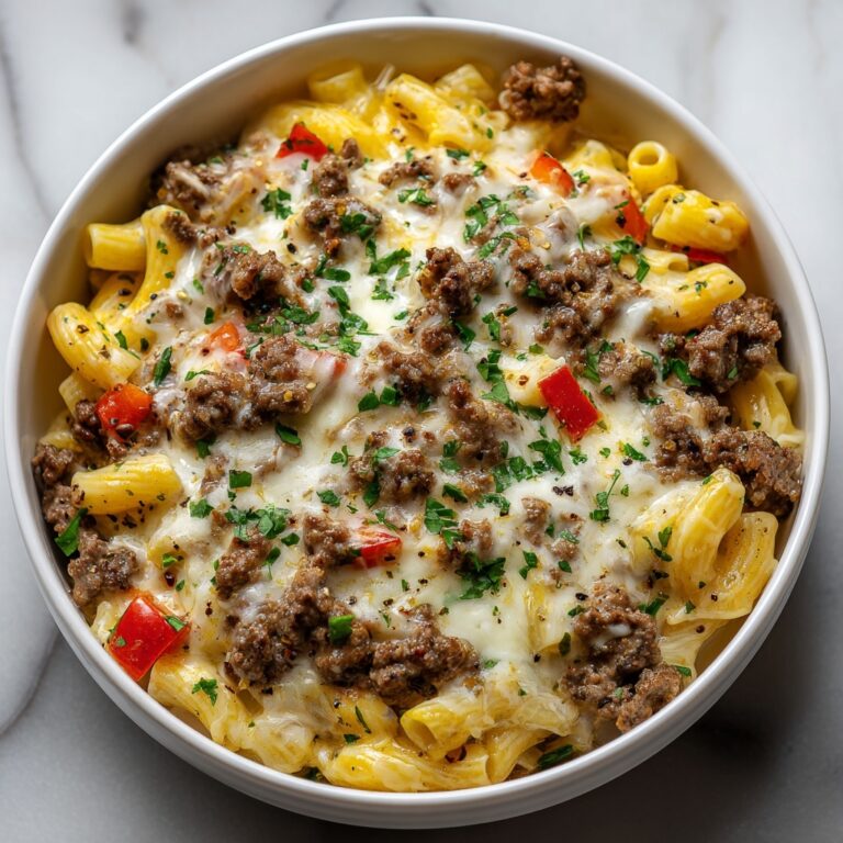Classic Philly Cheesesteak Pasta Recipe