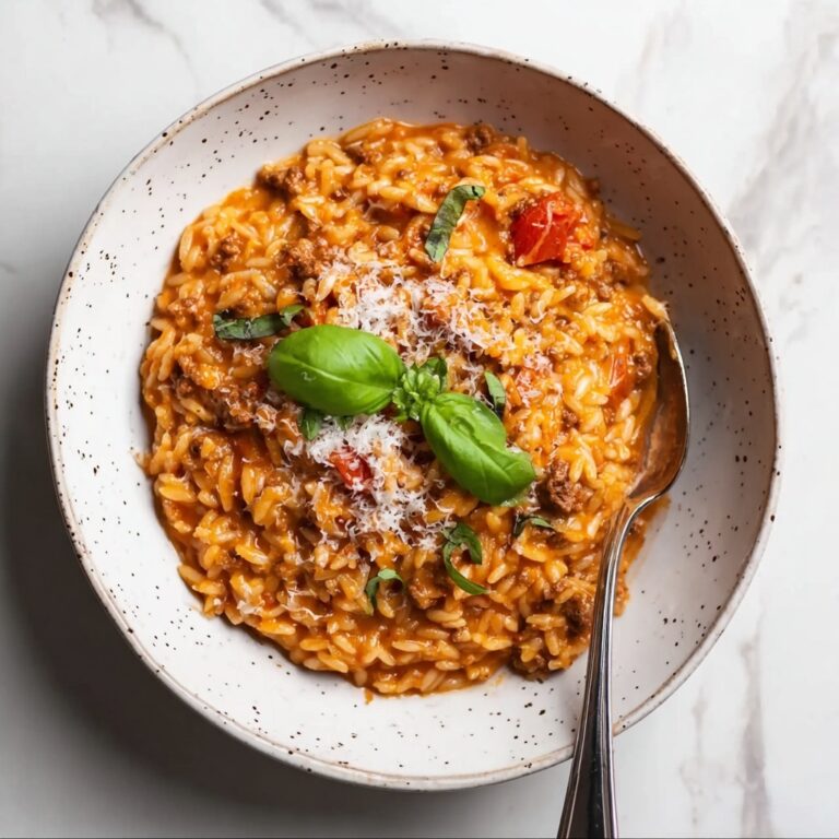 Ground Beef Orzo Skillet Recipe