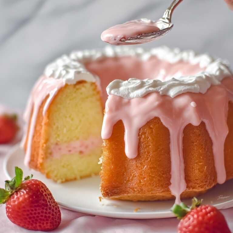 Strawberry Buttermilk Pound Cake Recipe