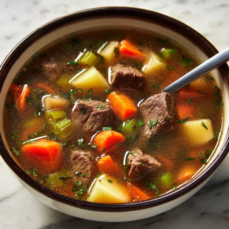 Hearty Beef Vegetable Soup Recipe