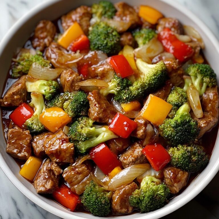 Sweet & Savory Chicken Stir Fry with Bell Peppers and Broccoli Recipe
