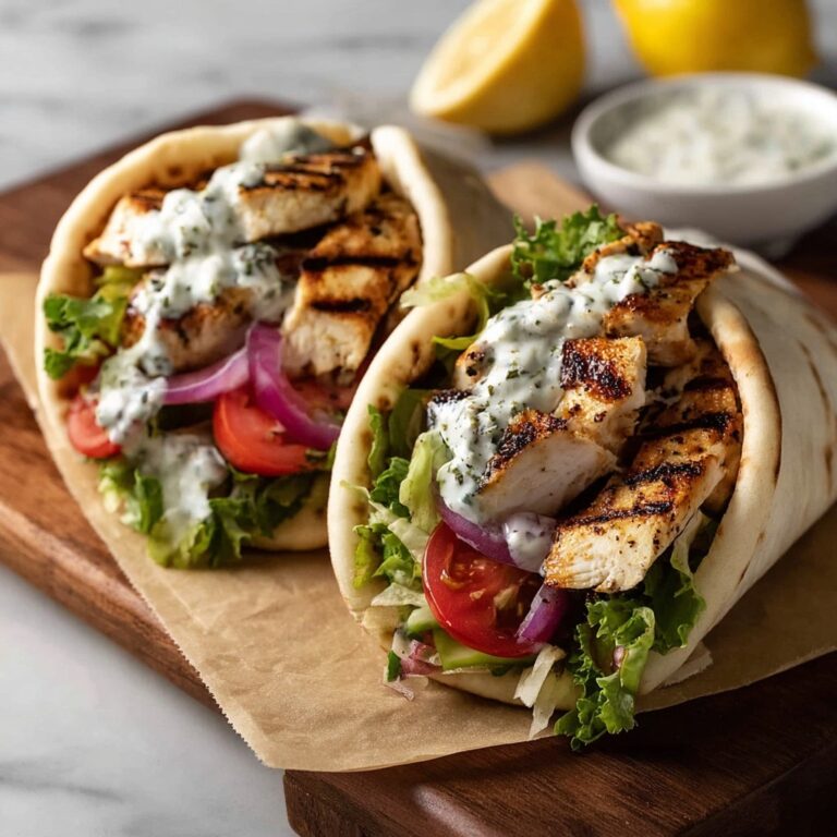 Greek-Style Chicken Gyros with Homemade Tzatziki and Greek Salad Recipe