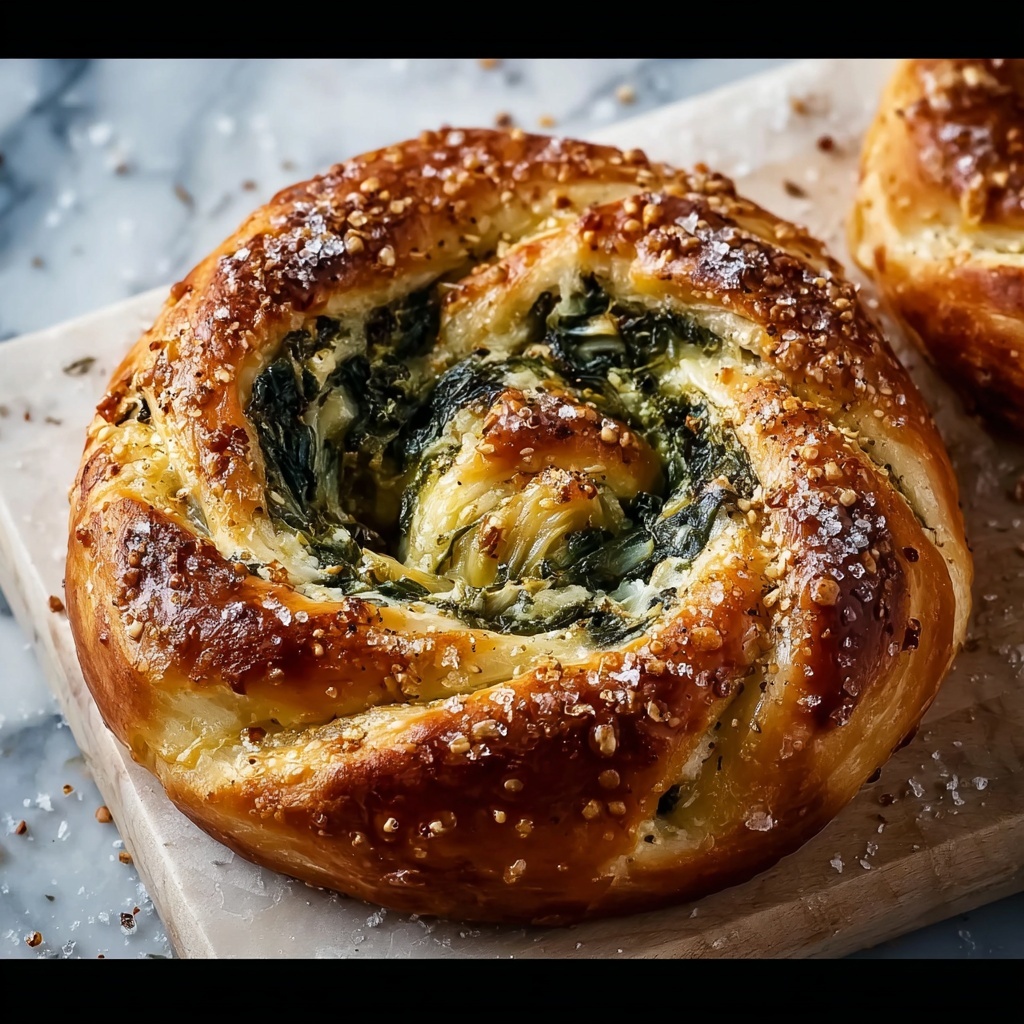 Spinach and Artichoke Stuffed Soft Pretzels Recipe - Recipe Image
