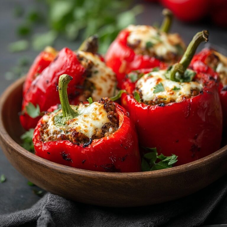 Grilled Stuffed Bell Peppers with Rice, Black Beans, and Corn Recipe