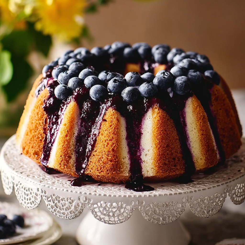 Buttermilk Blueberry Breakfast Cake Recipe - Recipe Image