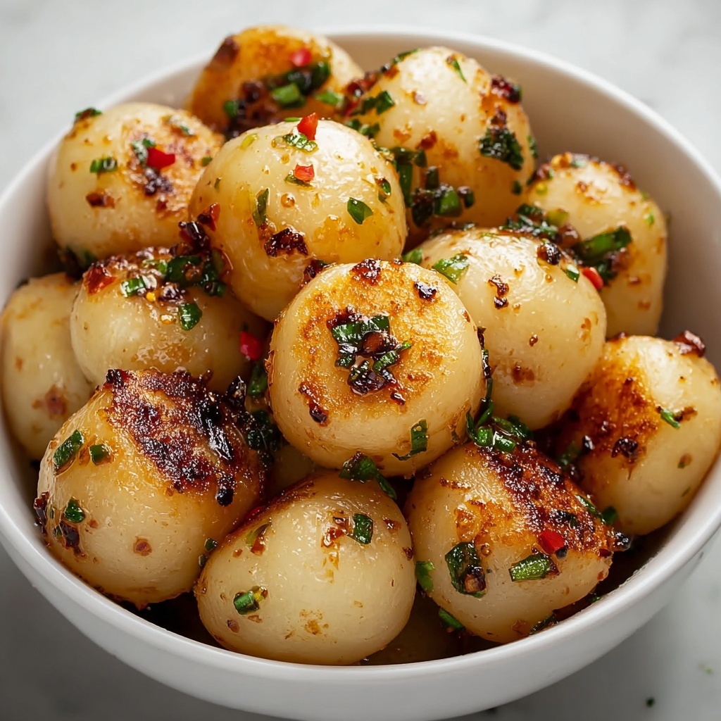 Chilli Stuffed Garlic Dough Balls Recipe - Recipe Image