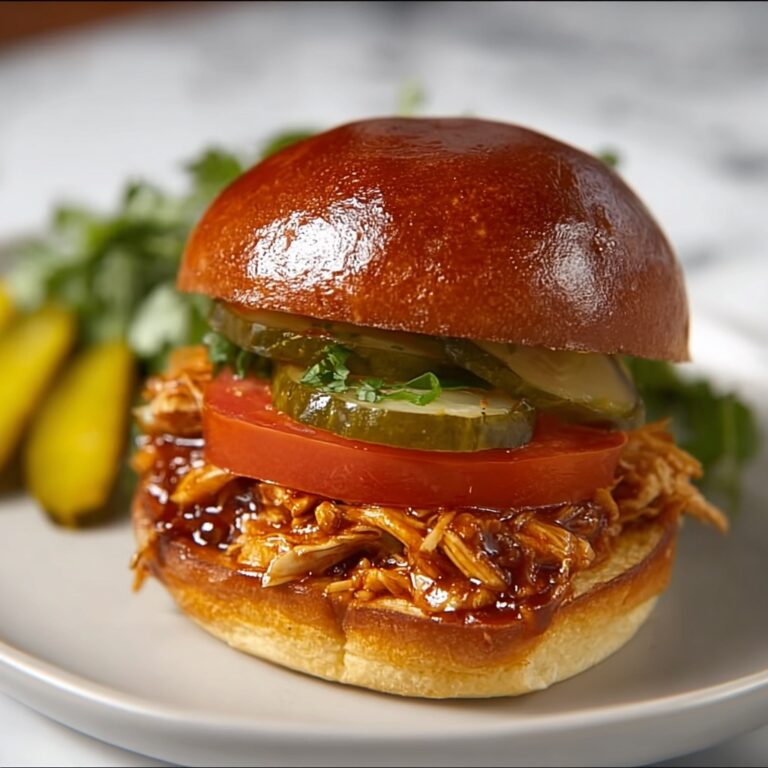 Slow Cooker Honey Mustard Shredded Chicken Sandwich Recipe