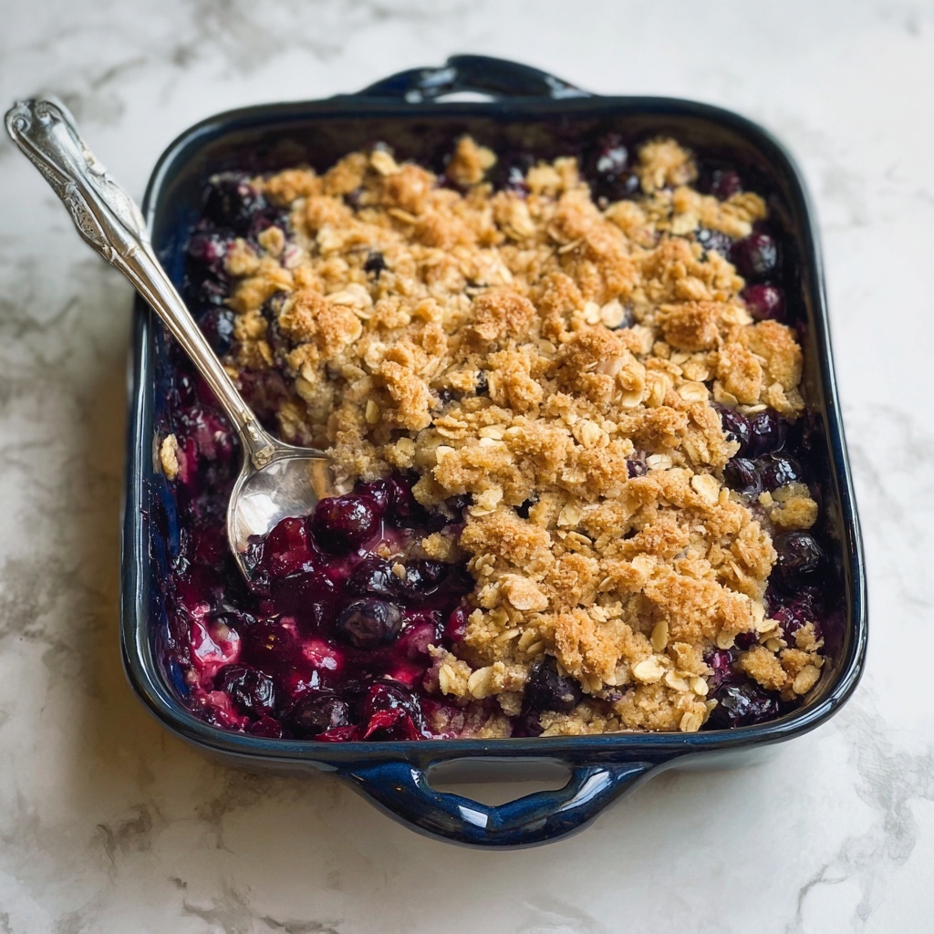Blueberry Baked Oatmeal Crisp Recipe - Recipe Image