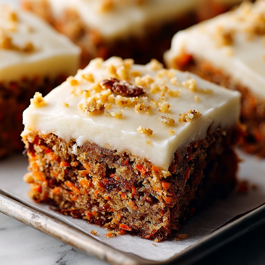 Decadent Carrot Cake Bars with Cream Cheese Frosting Recipe - Recipe Image