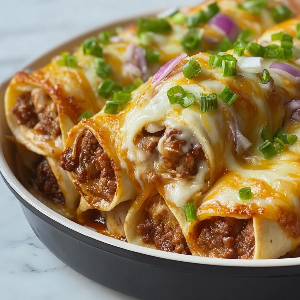 Cheesy Beef Taco Roll-Ups Recipe - Recipe Image