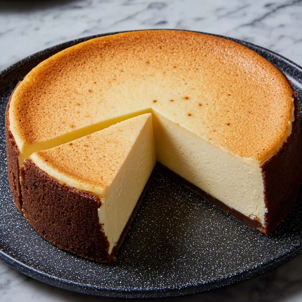 Japanese Cream Cheese Soufflé Cheesecake Recipe - Recipe Image