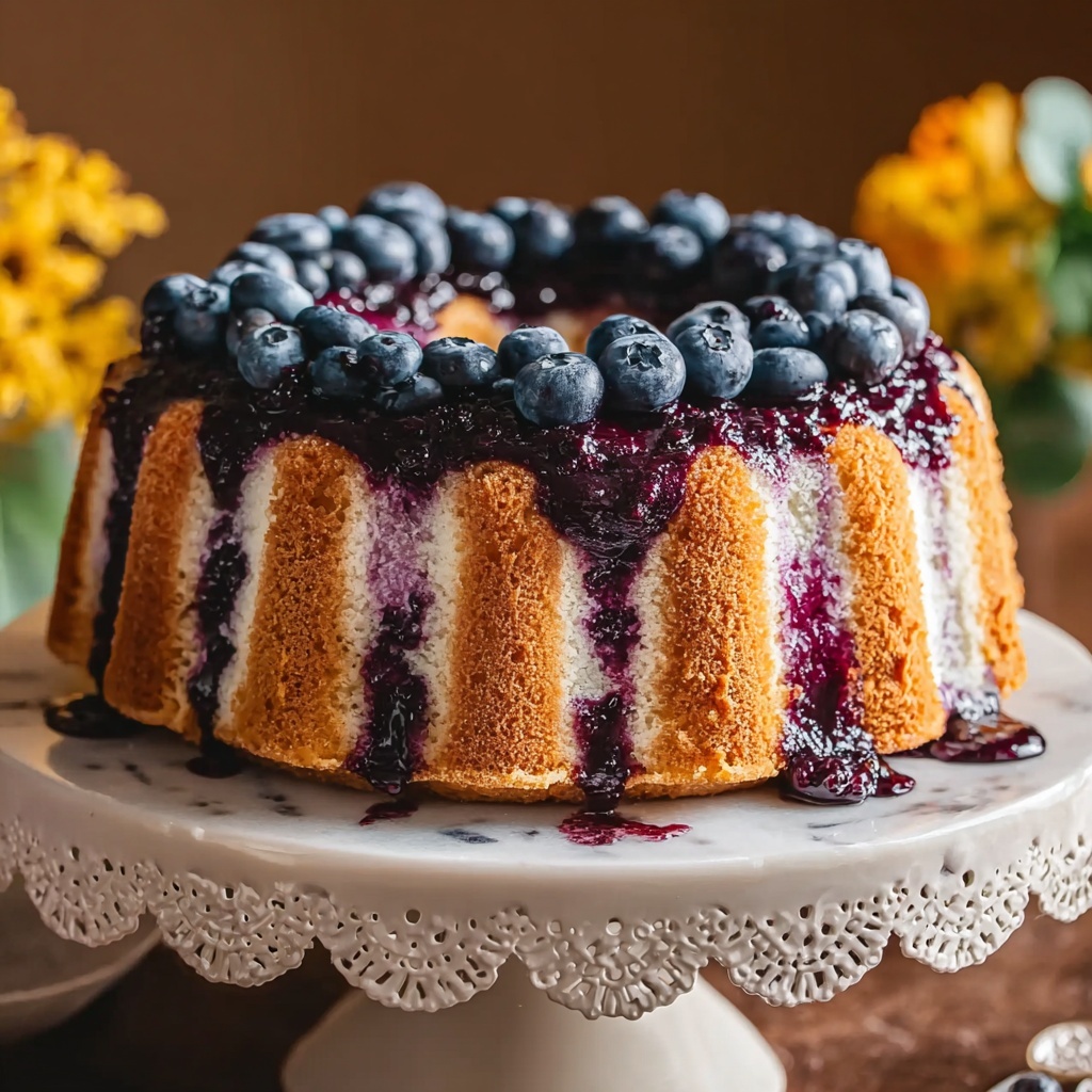 Buttermilk Blueberry Breakfast Cake Recipe - Recipe Image