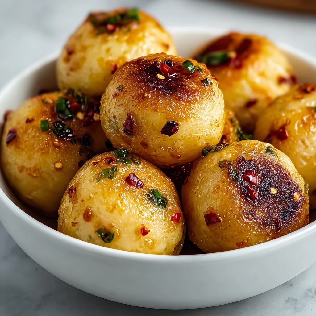 Chilli Stuffed Garlic Dough Balls Recipe - Recipe Image