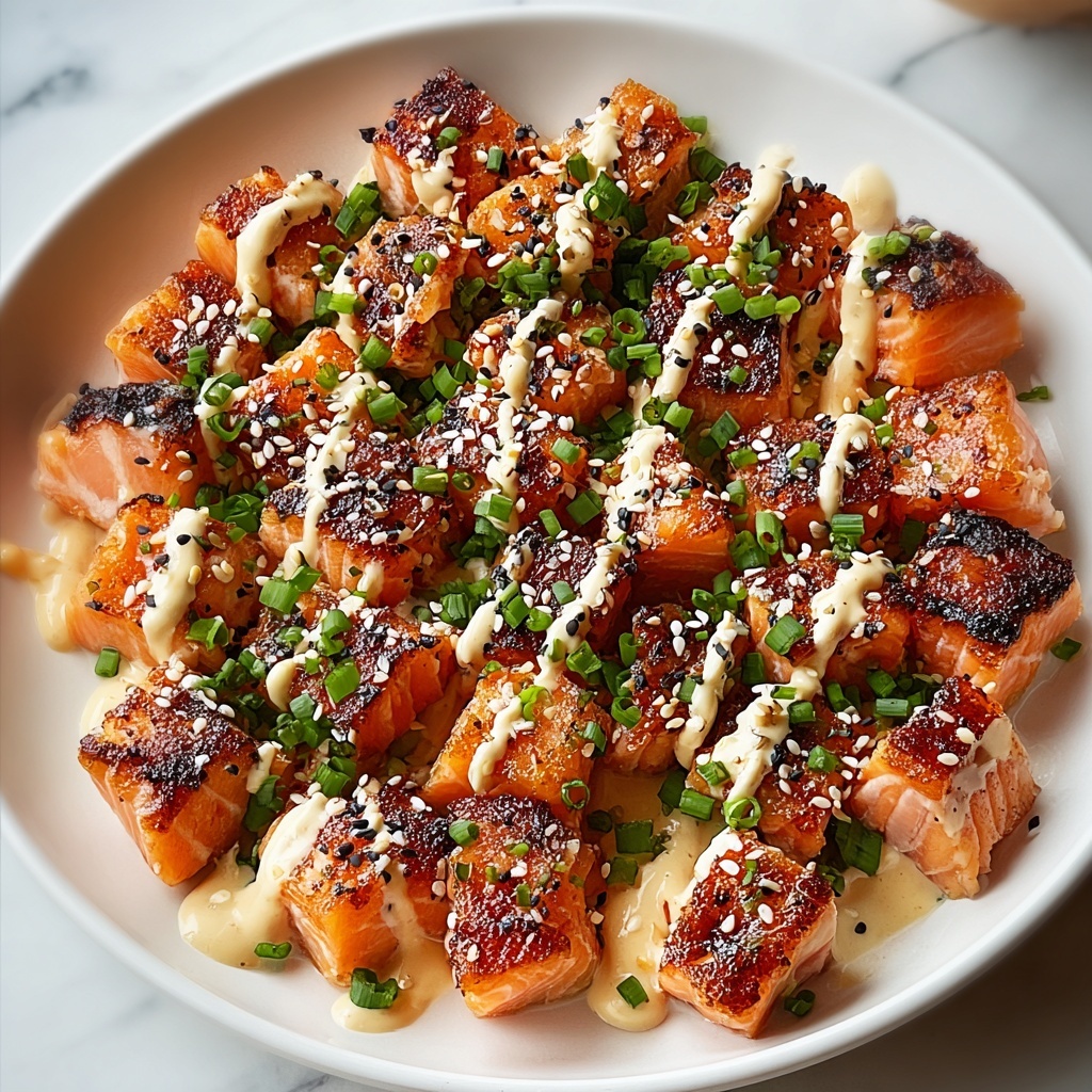 Crispy Spicy Salmon Bites Recipe - Recipe Image