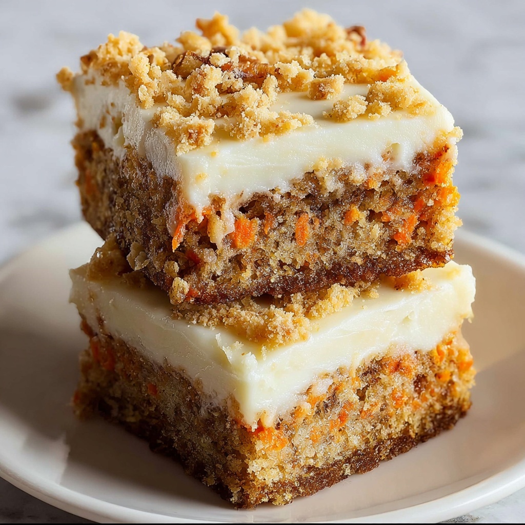Carrot Cake Cream Cheese Bars Recipe - Recipe Image