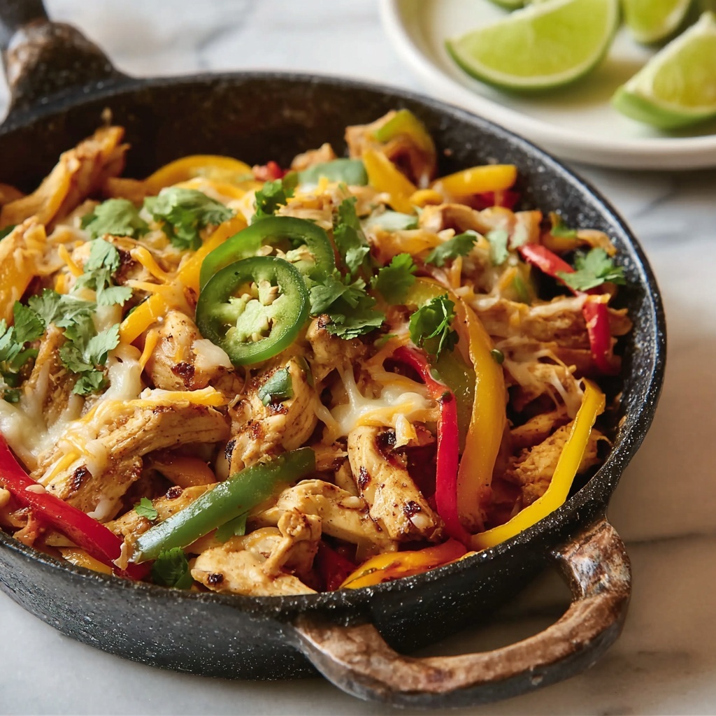 Cheesy Chicken Fajita Casserole Recipe - Recipe Image