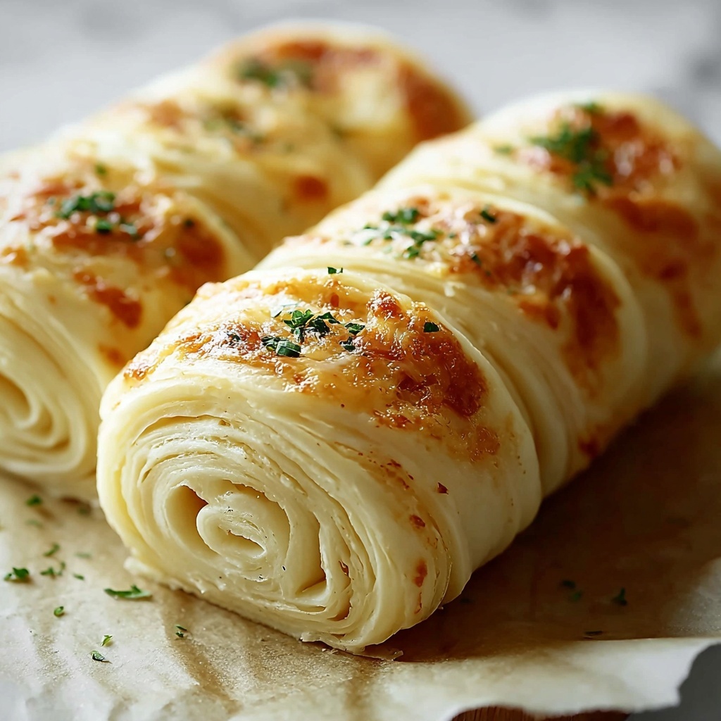 Cheesy Garlic Butter Rollups Recipe - Recipe Image
