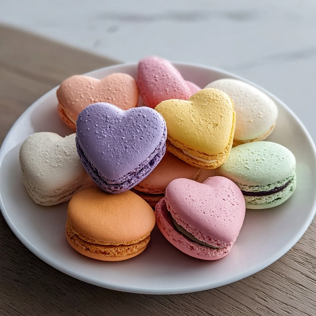 Heart-Shaped Macarons Recipe - Recipe Image