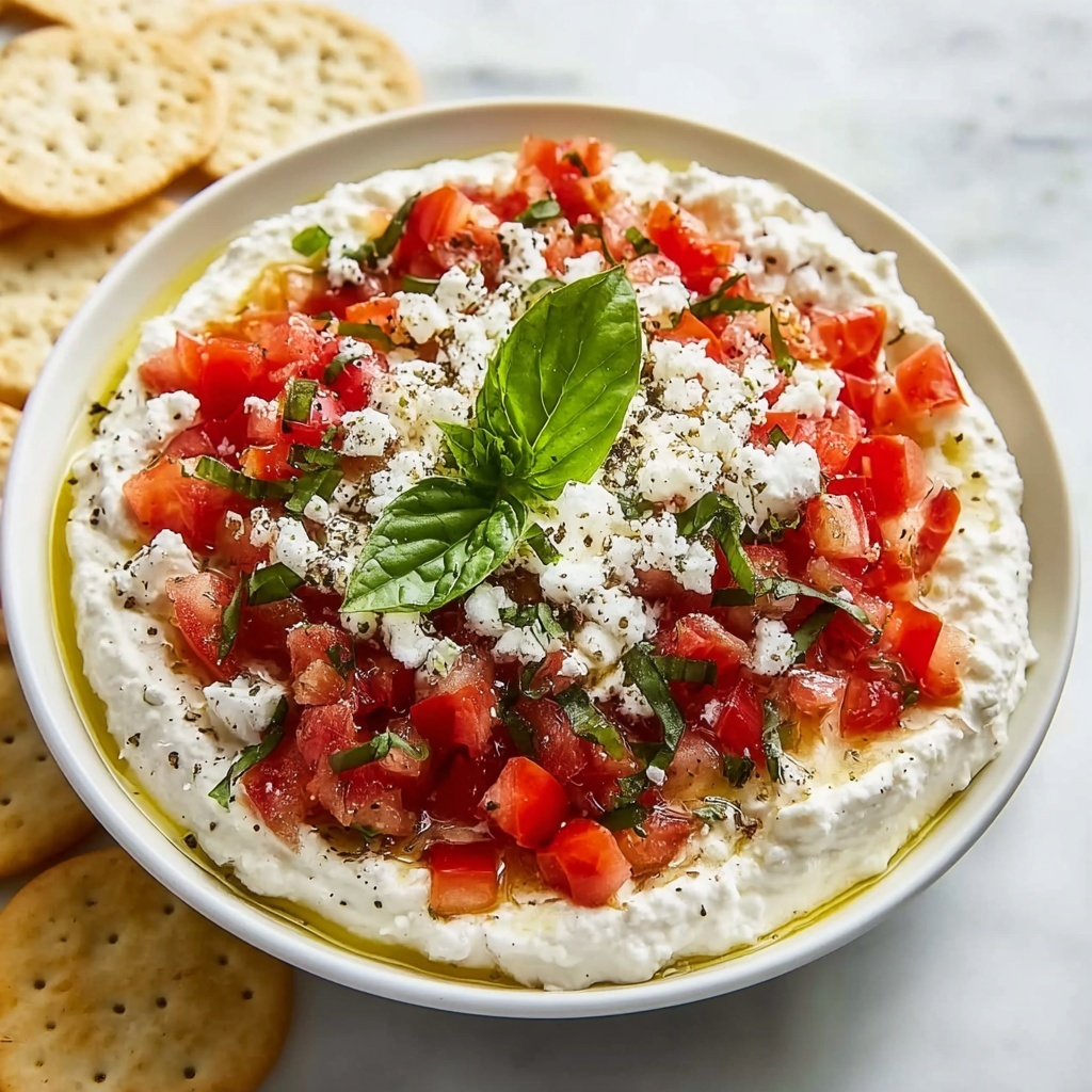 Creamy Feta Bruschetta Dip Recipe - Recipe Image